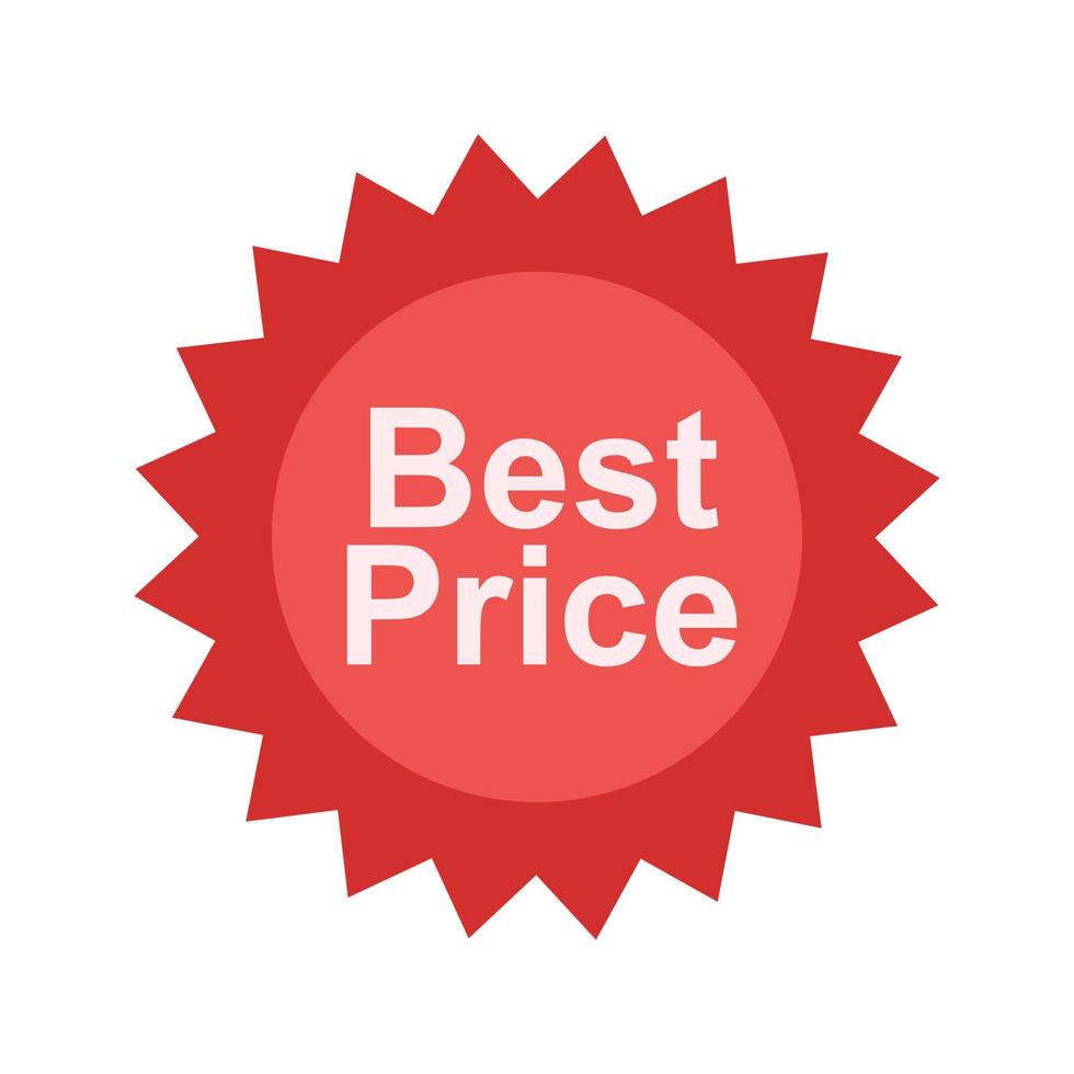Best Price Tag Line Icon vector