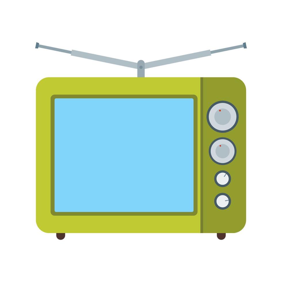 icono de línea de transmisión de televisión vector
