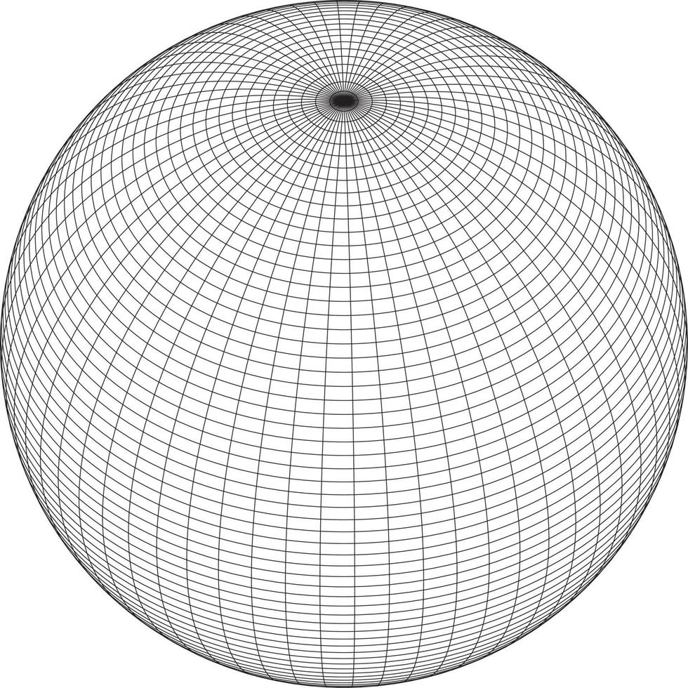 Wireframe sphere. Wireframe globe. vector