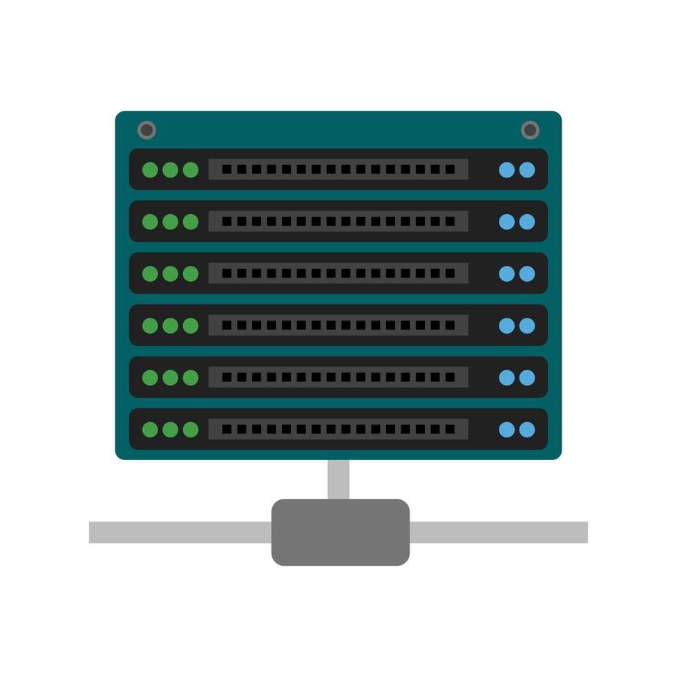 Multiple Servers Line Icon vector