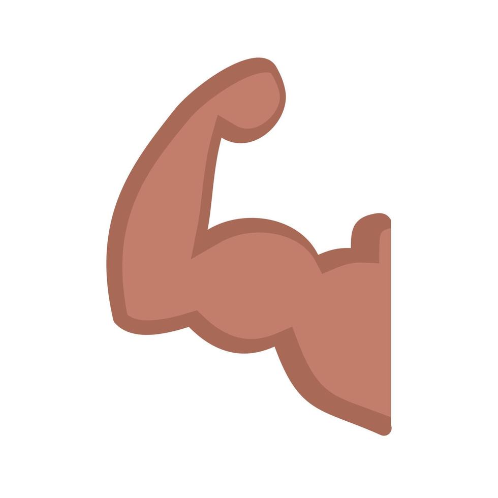 Arm Muscle Line Icon vector