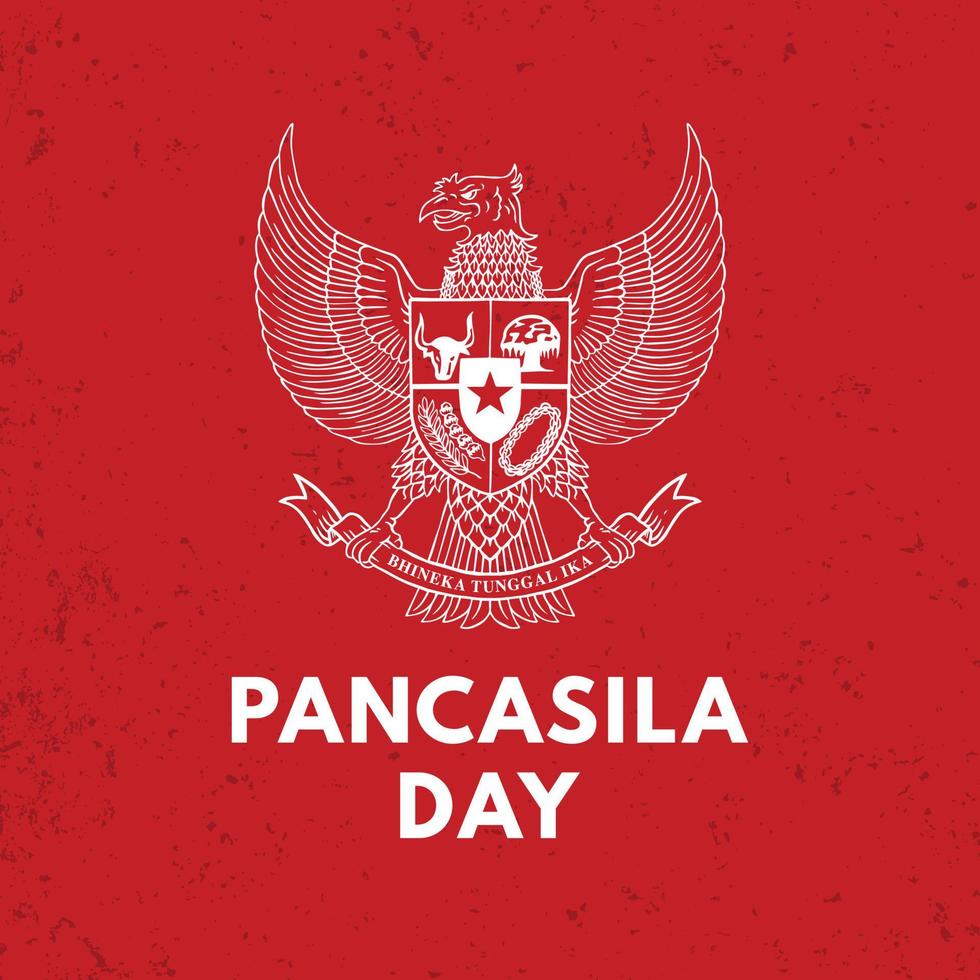 pancasila day illustration vector