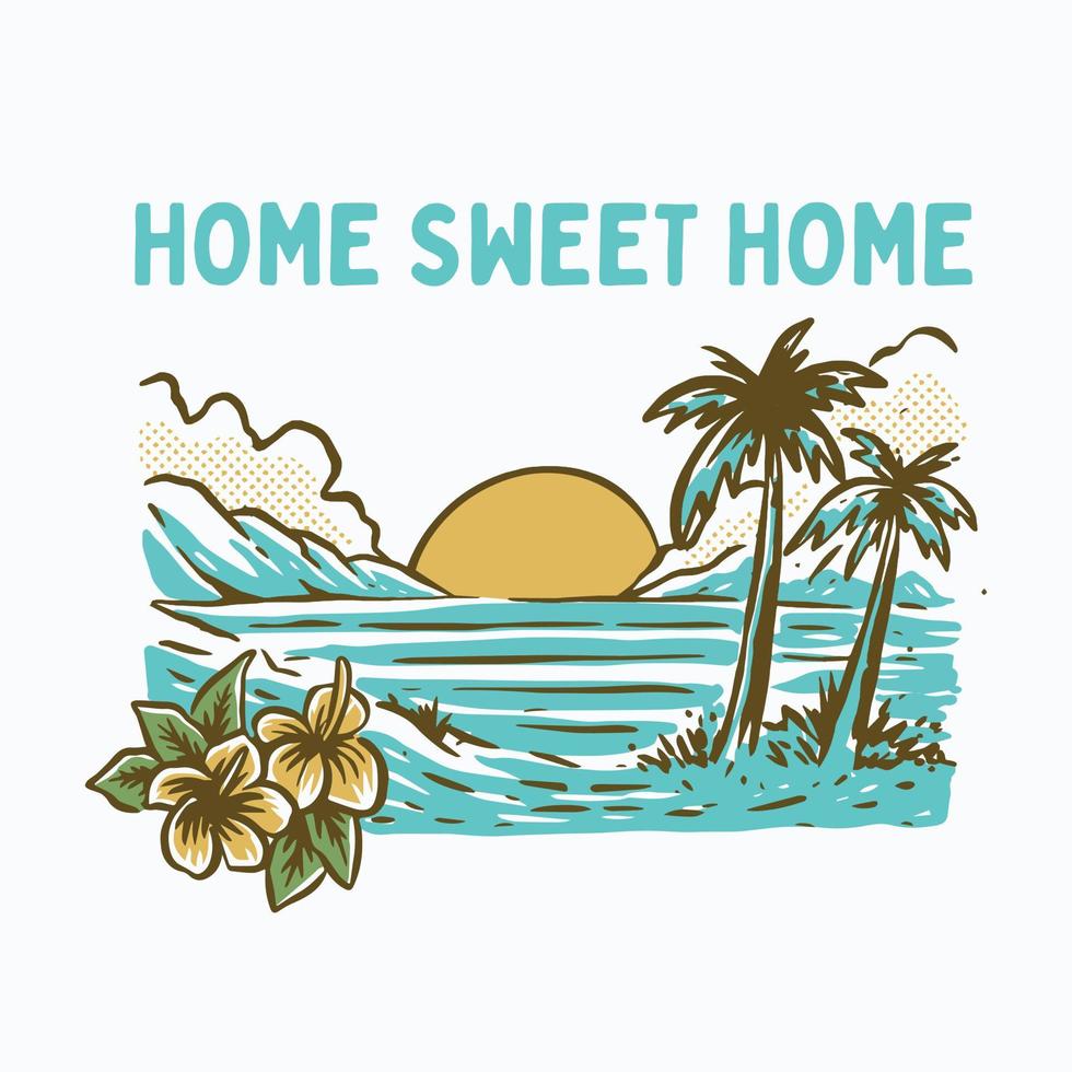 summer beach background vector