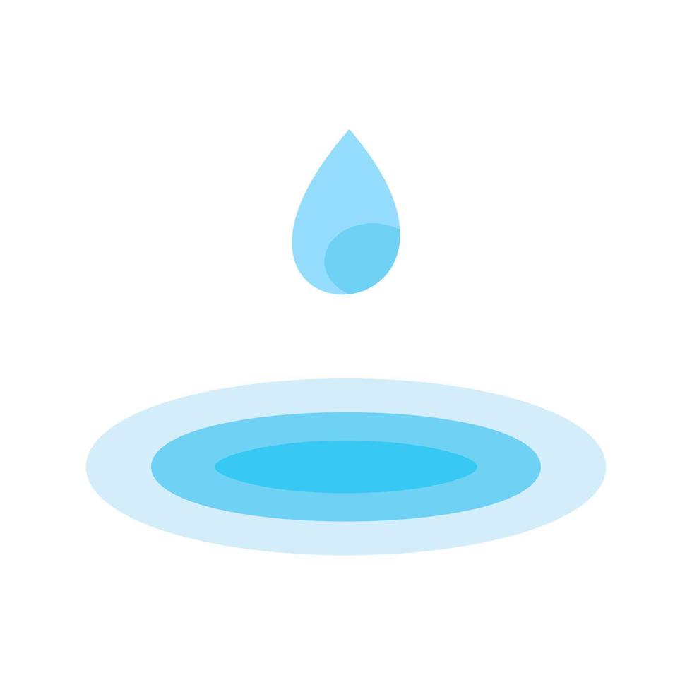 icono de línea de gota de agua vector