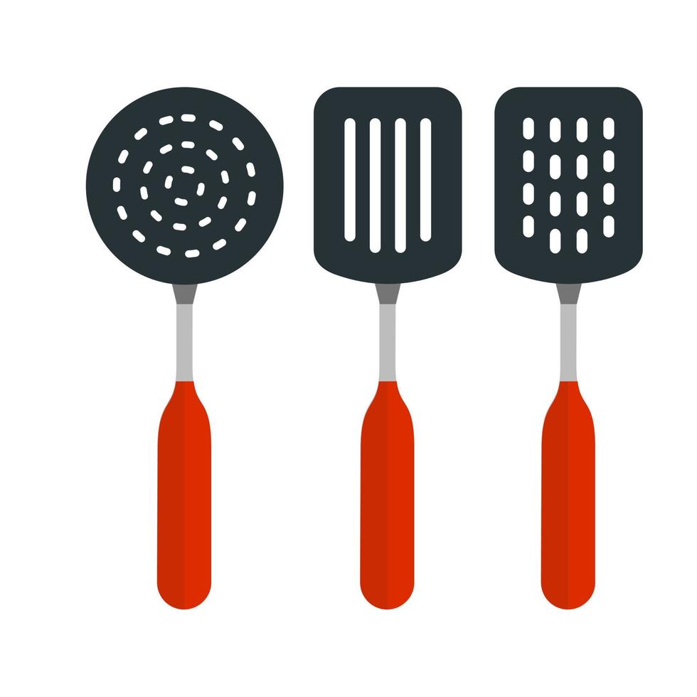 Spatulas Line Icon vector