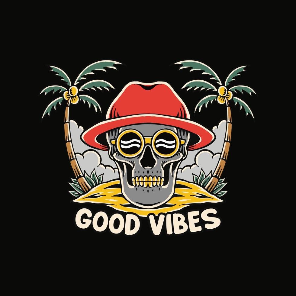 skull island illustration vector