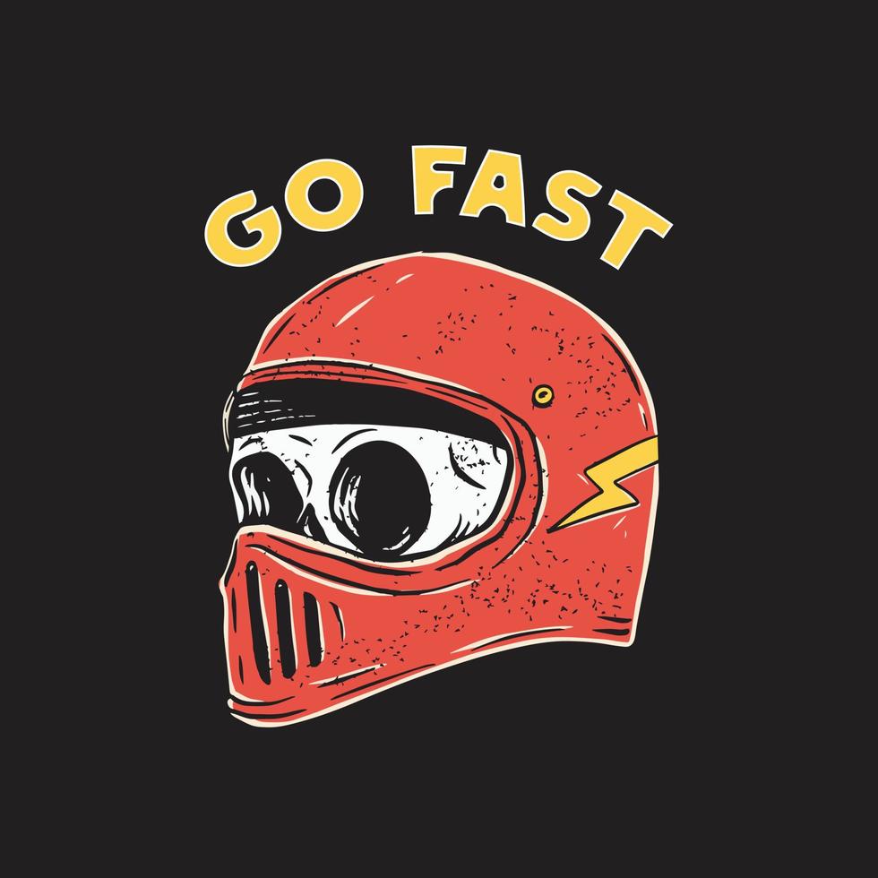skull helmet illustration vector