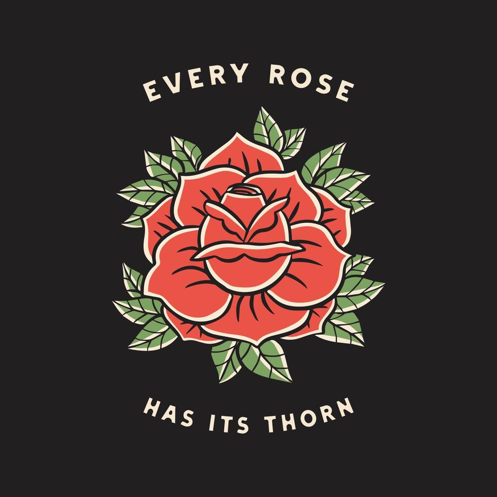 rose illustration design vector