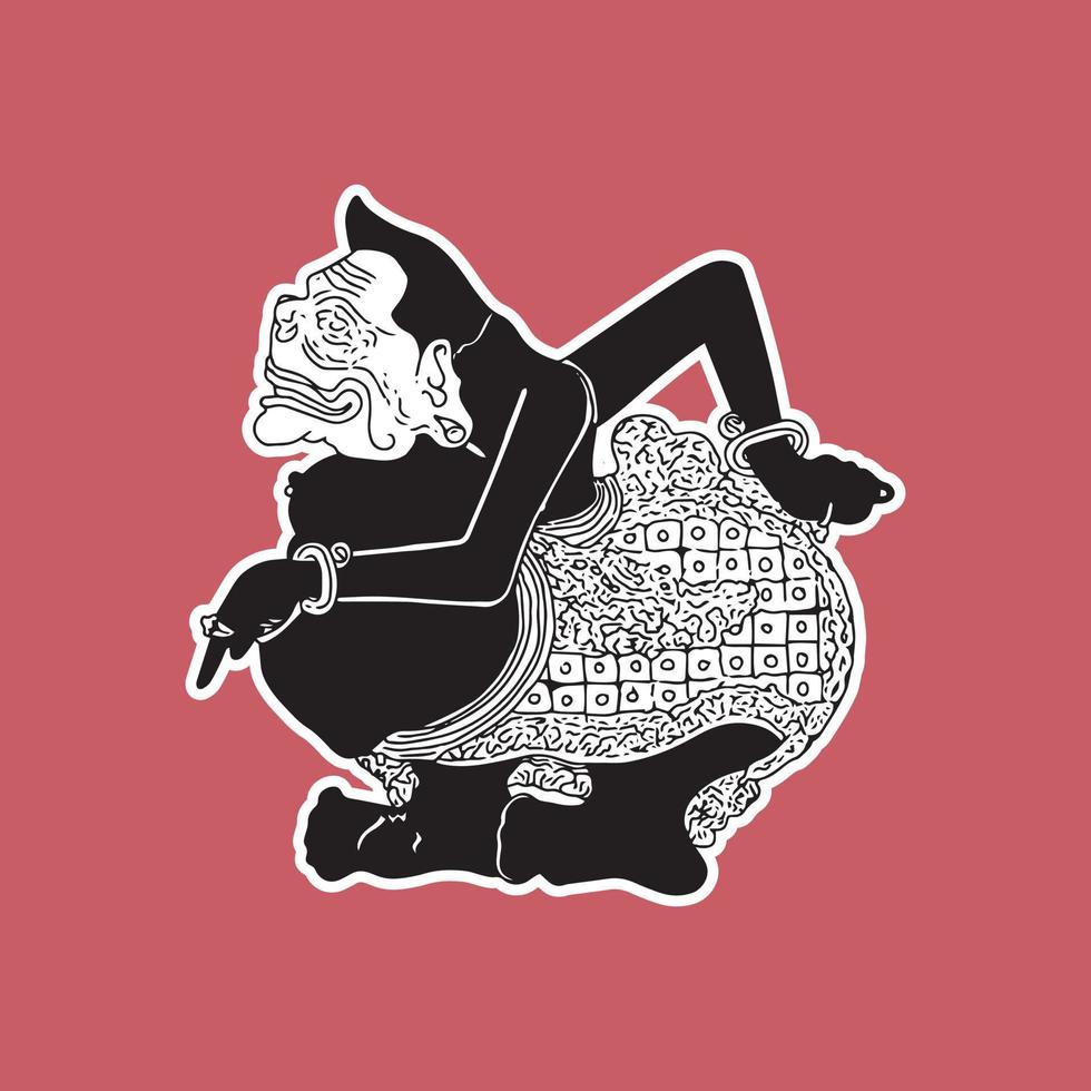 wayang semar illustration vector