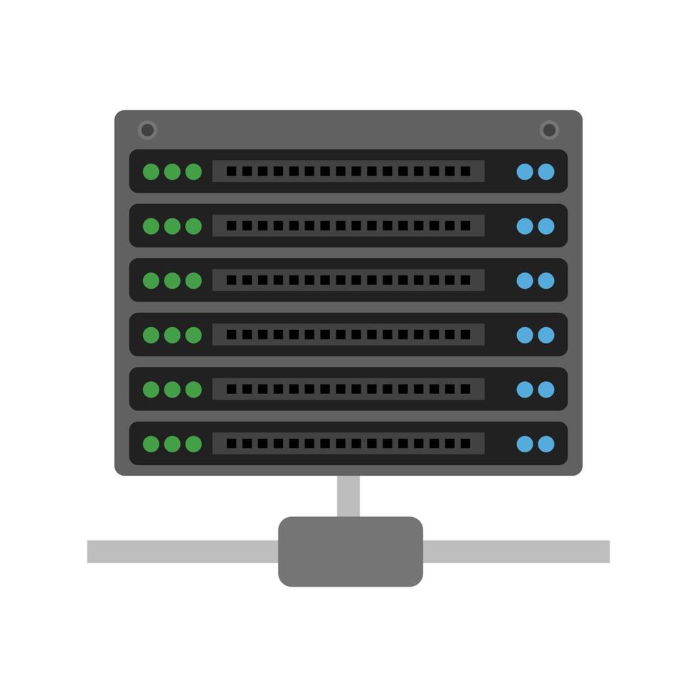 Server Line Icon vector