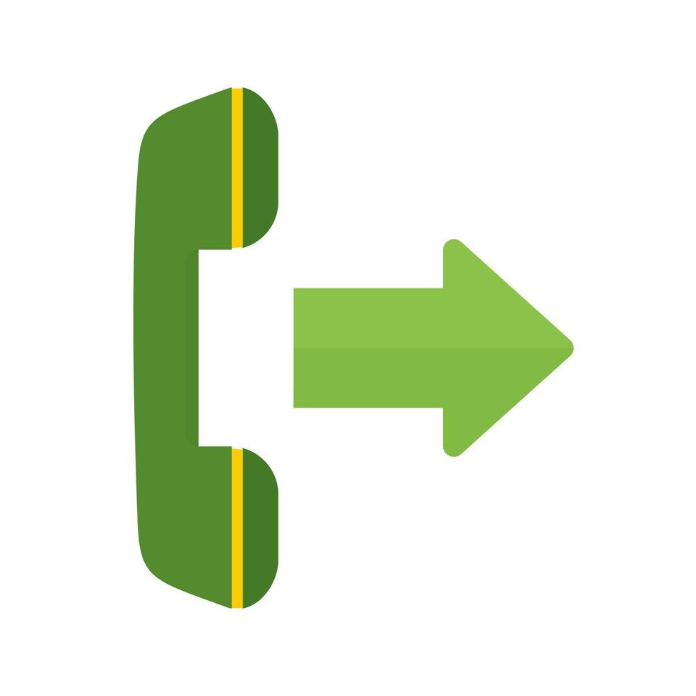 Outgoing Call Line Icon vector