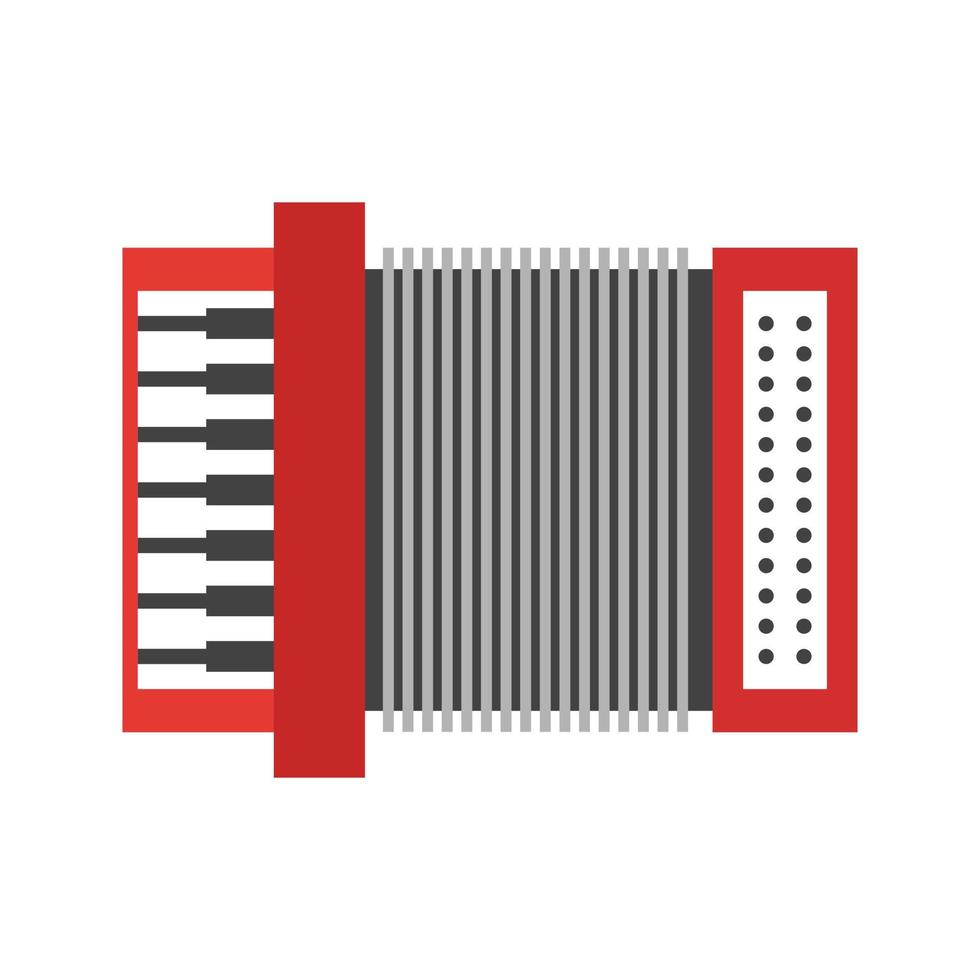 Accordion Line Icon vector