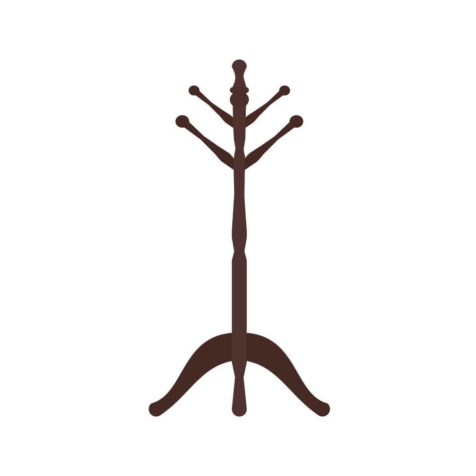 Coat Stand Line Icon vector