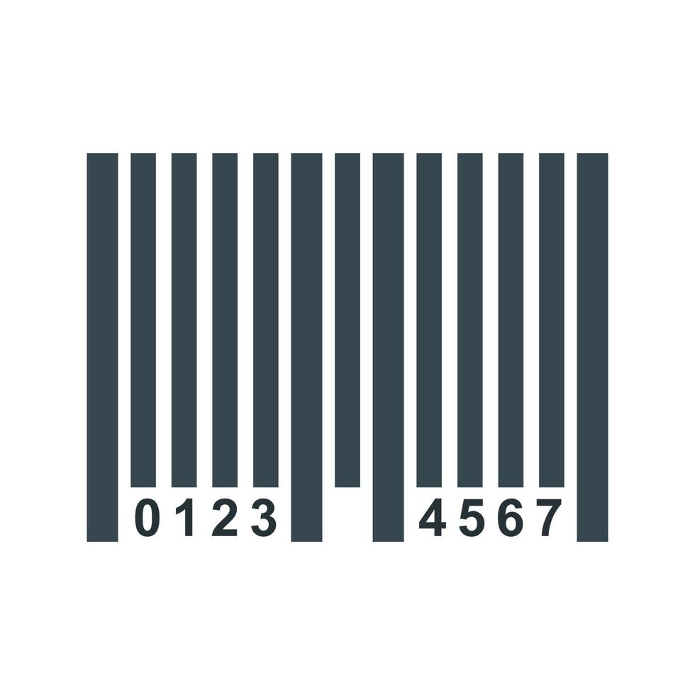 Bar Code Line Icon vector