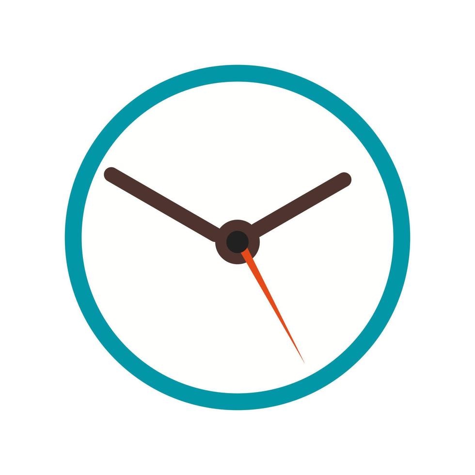 icono de línea de reloj vector