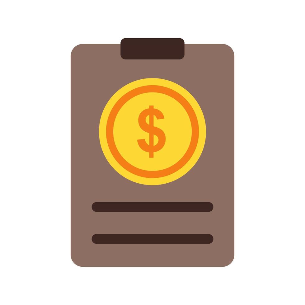 Bill Line Icon vector