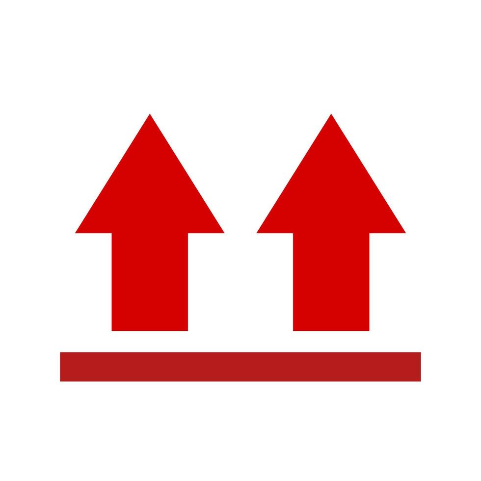 Upwards Line Icon vector