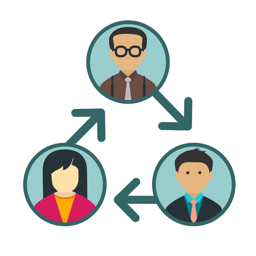 Connnections Line Icon vector