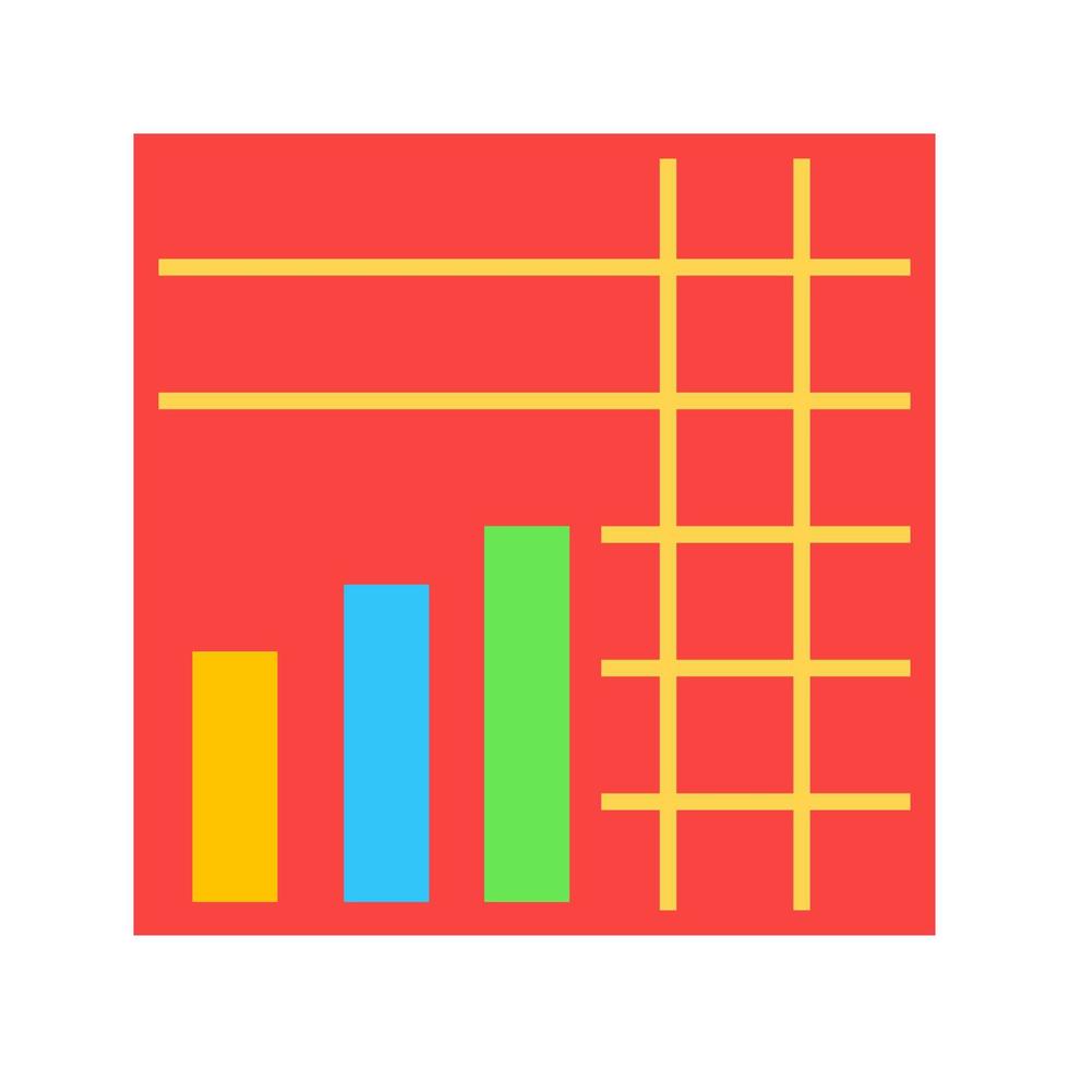 Stacked Graph Line Icon vector