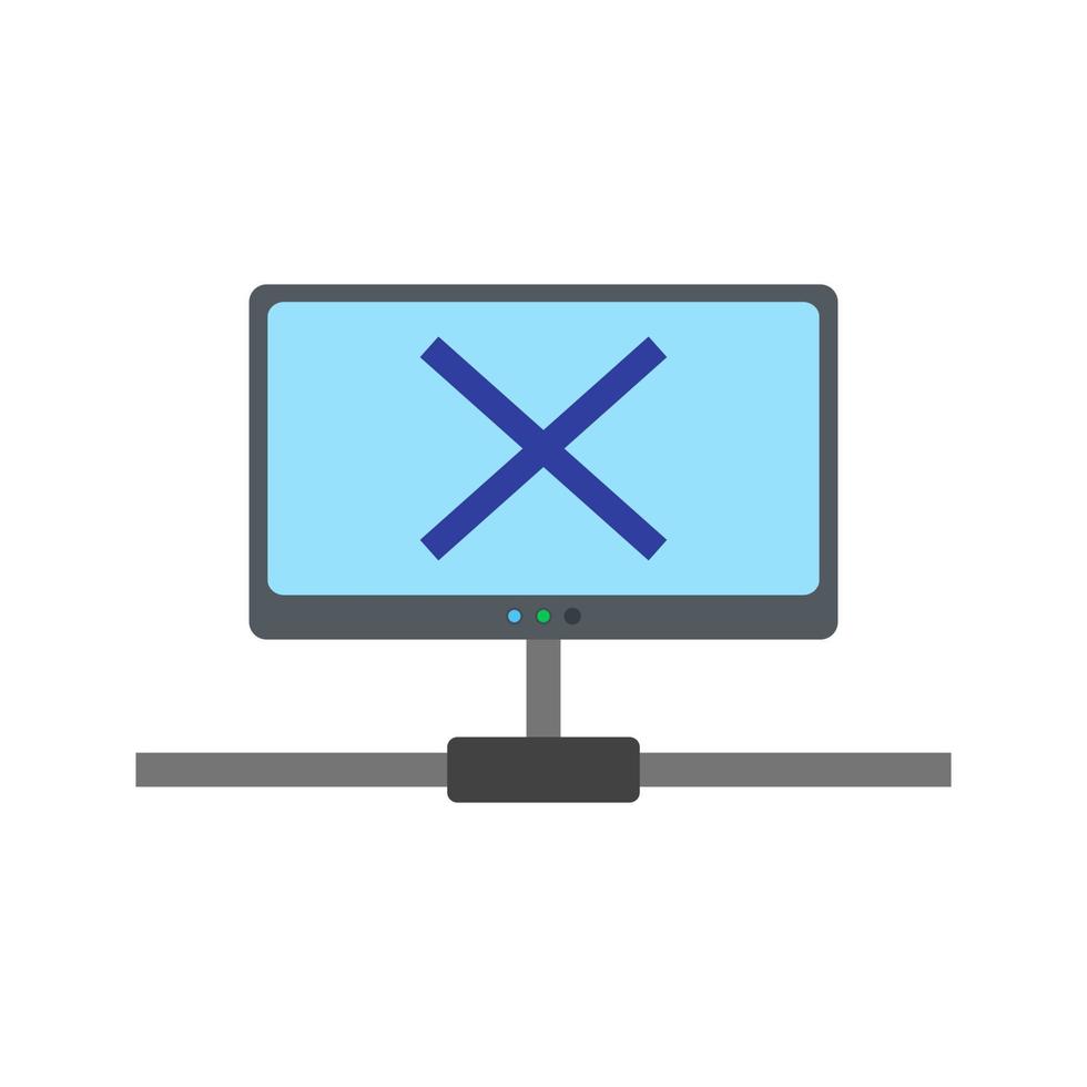 Disconnected Network Line Icon vector