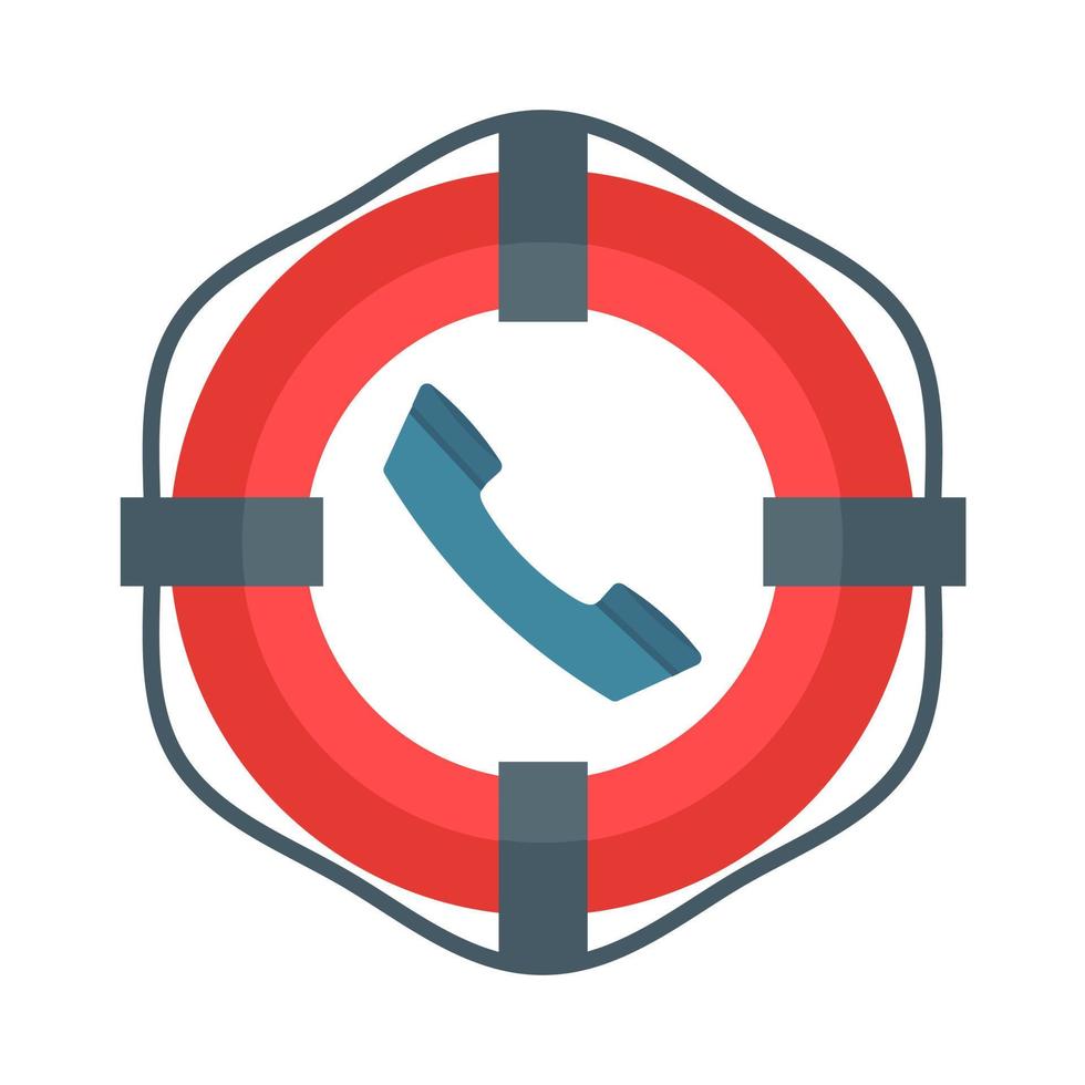 Call for Help Line Icon vector