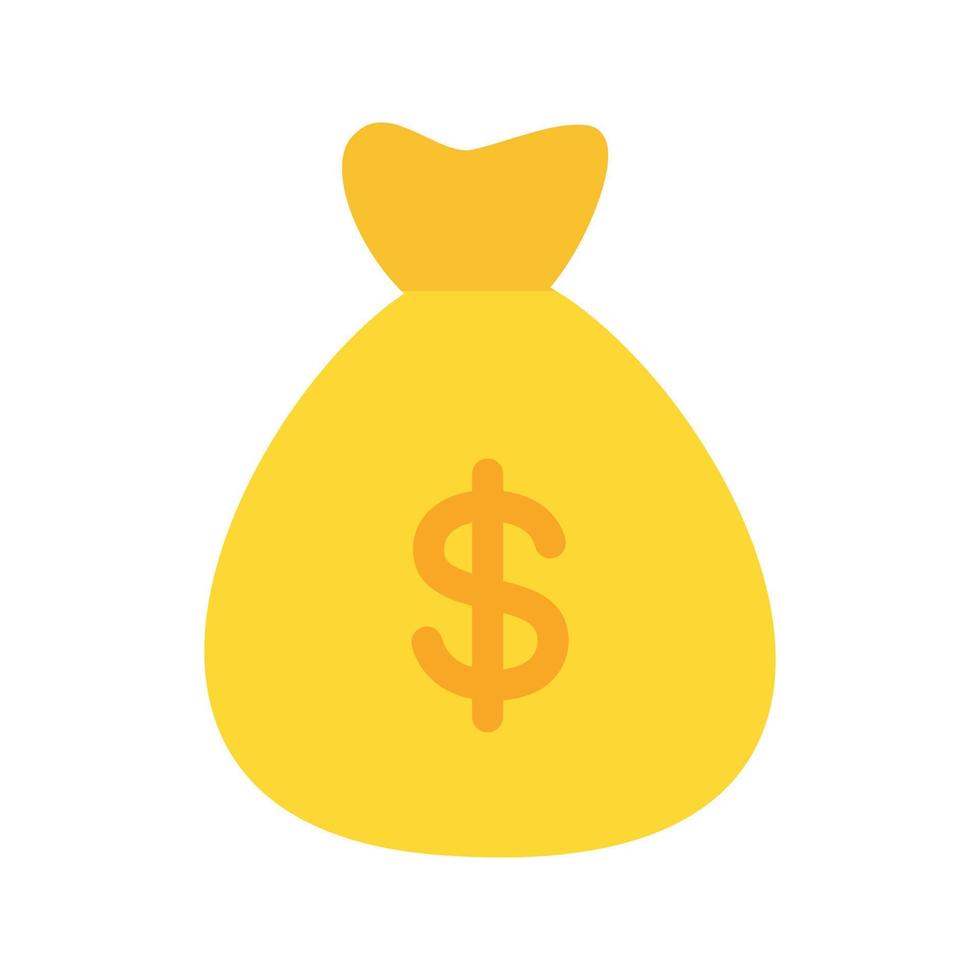 Money Bag Line Icon vector