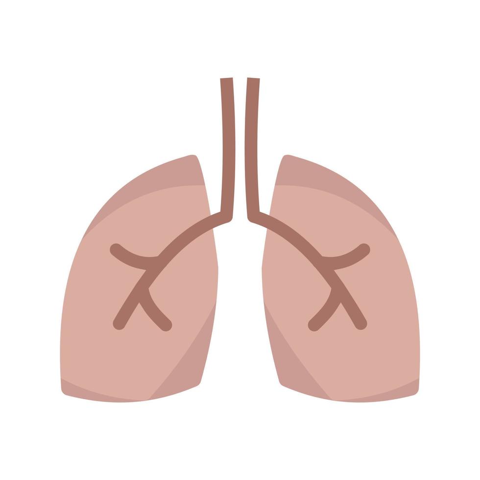 Lungs Line Icon vector