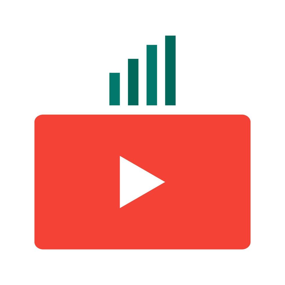 Video Marketing Line Icon vector