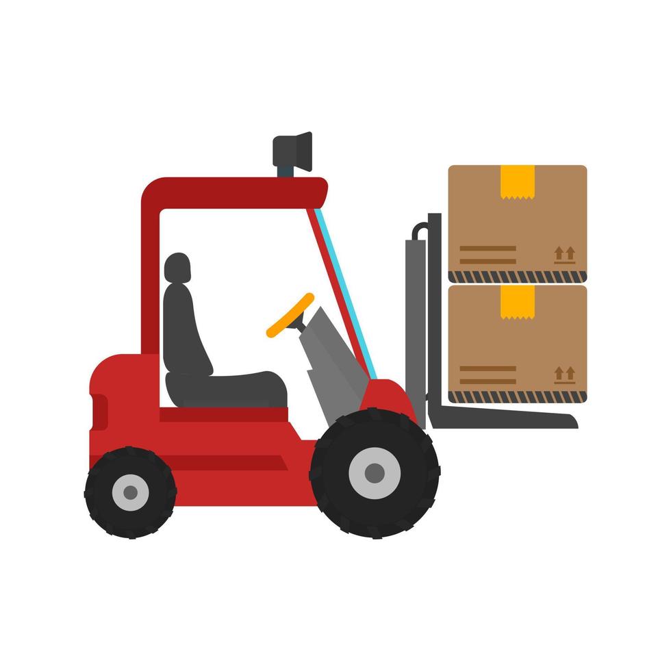 Lift Box Line Icon vector