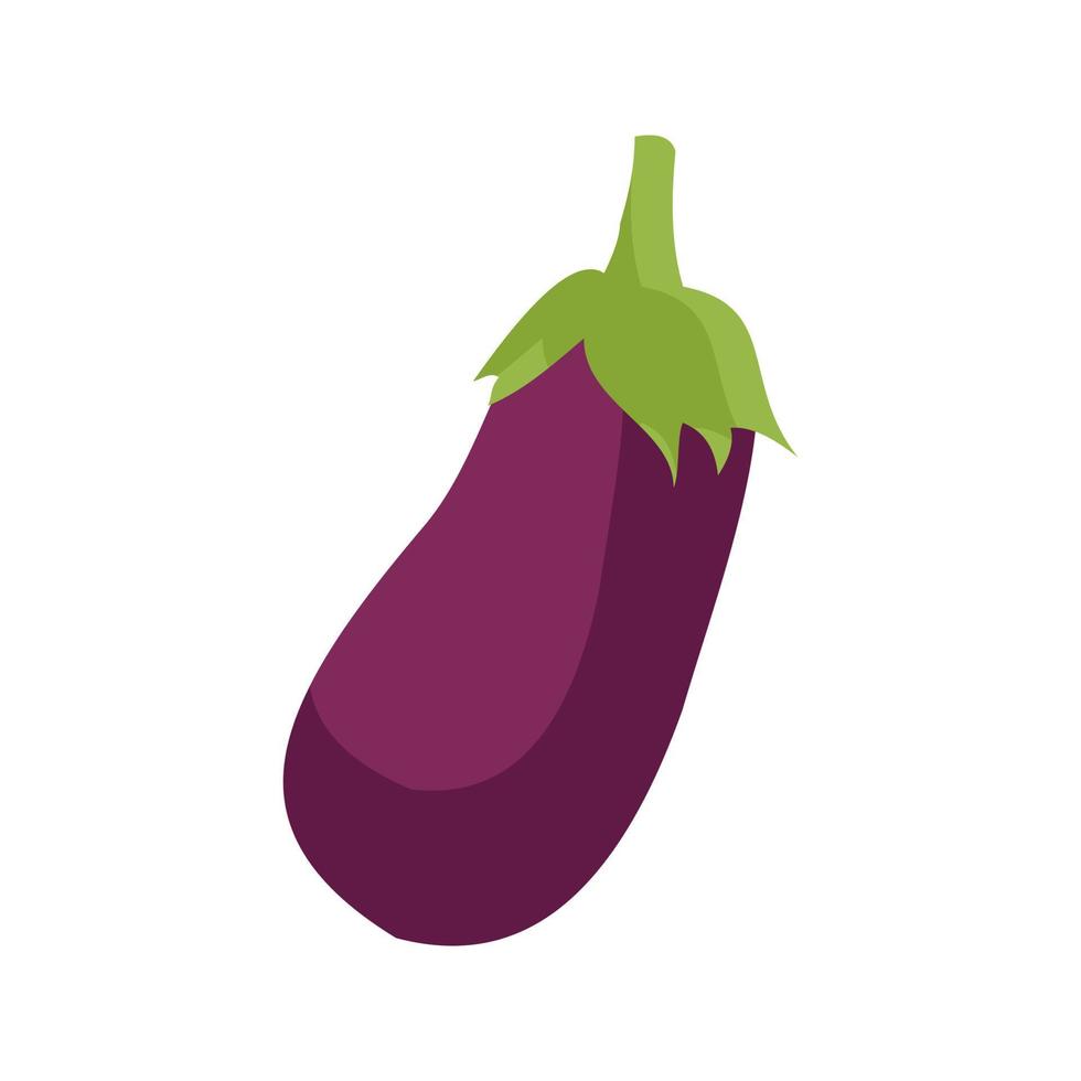 Eggplant Line Icon vector