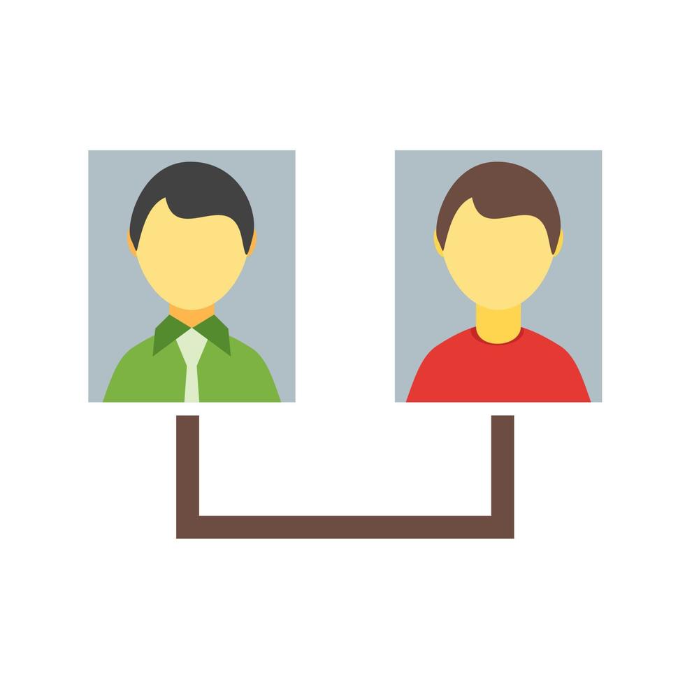 Connected Users I Line Icon vector