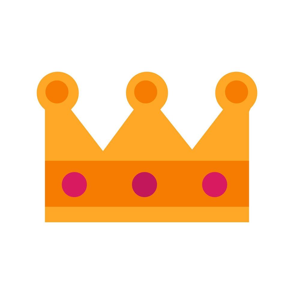 icono de la línea de la corona del rey vector