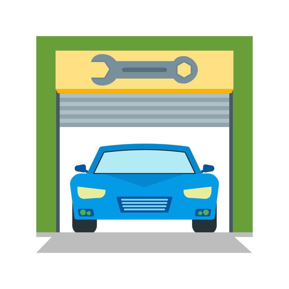 Service Station Line Icon vector