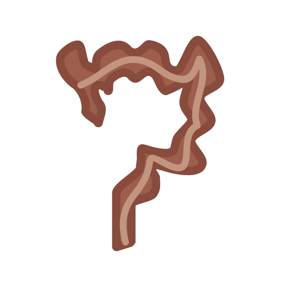 Intestine Line Icon vector