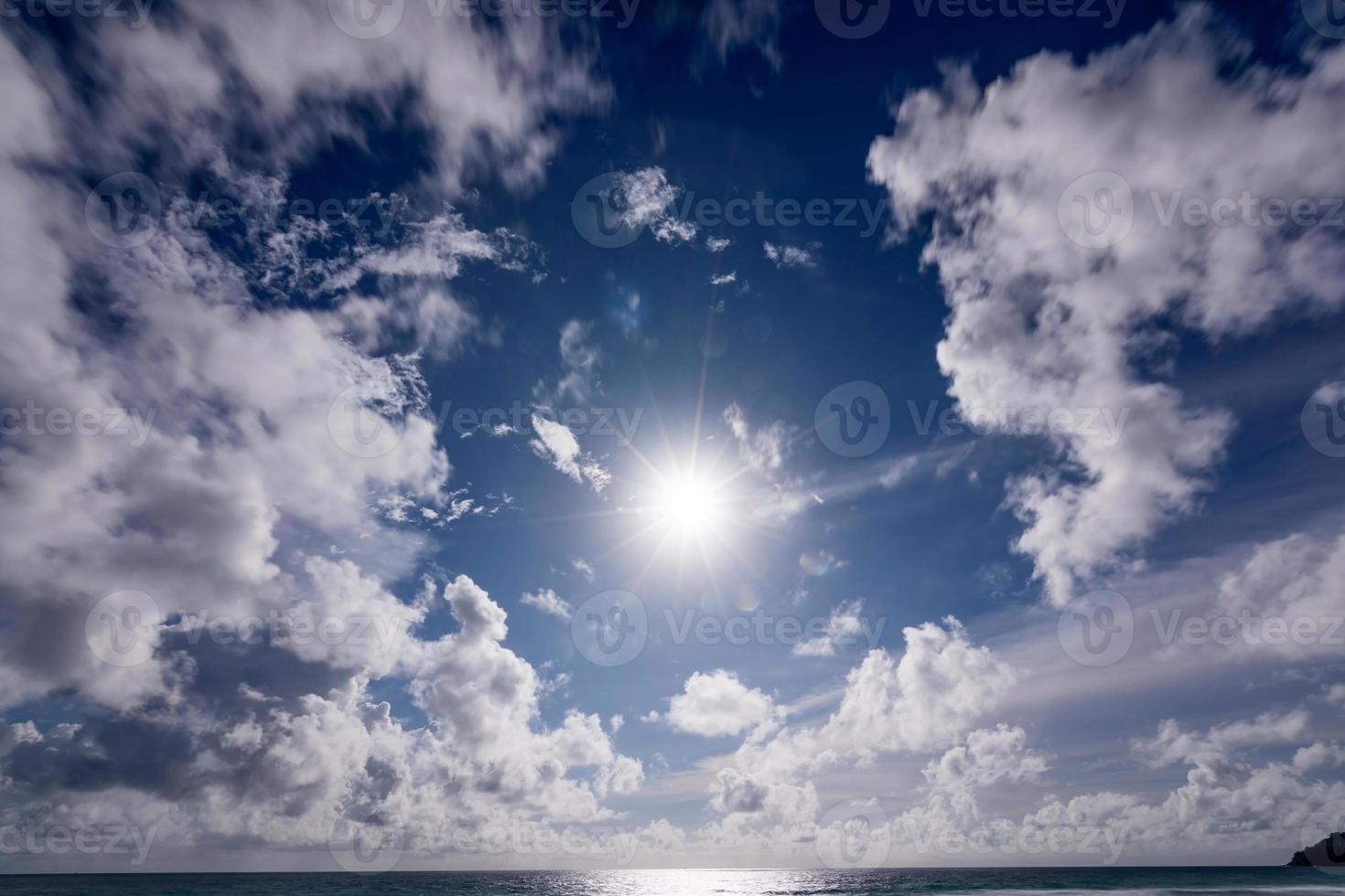 Sun light and Building motions clouds.fluffy clouds sky Cloudscape Concept Nature background and Travel. Website. Environment background. photo