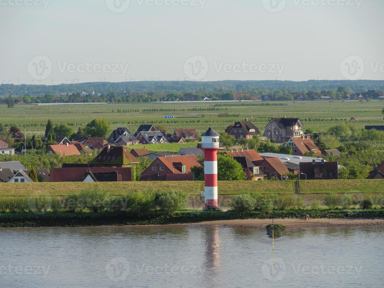 hamburgo y el río elba foto