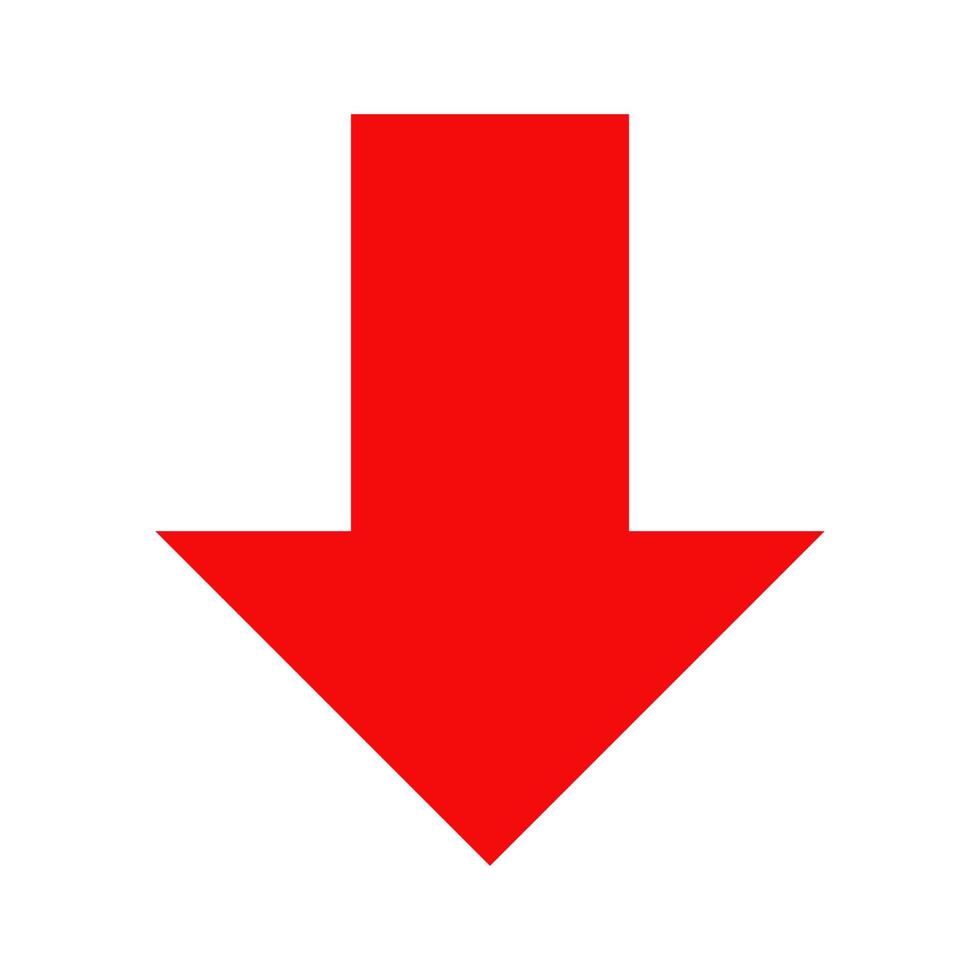 Arrow illustrated on white background vector
