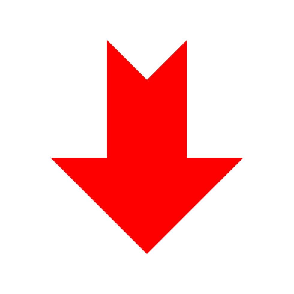 Arrow illustrated on white background vector