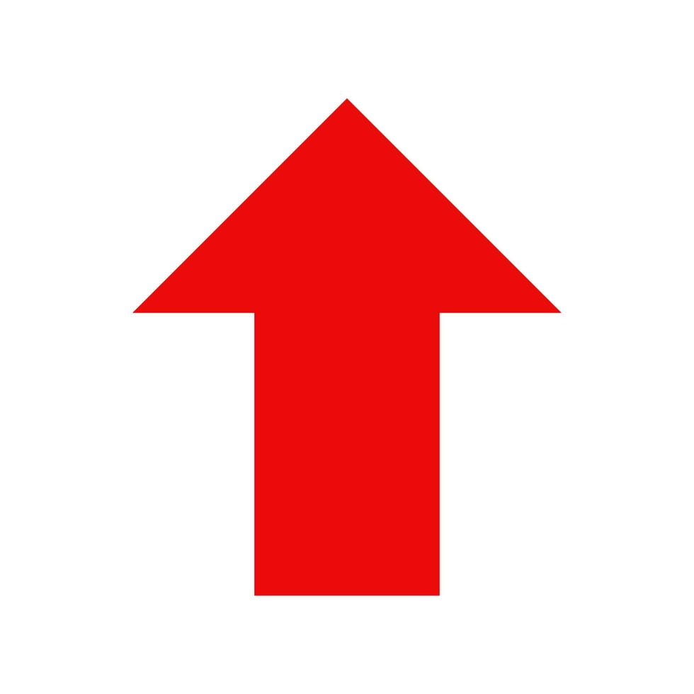 Arrow illustrated on white background vector