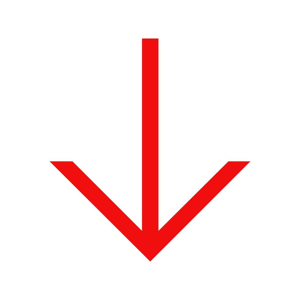 Arrow illustrated on white background vector