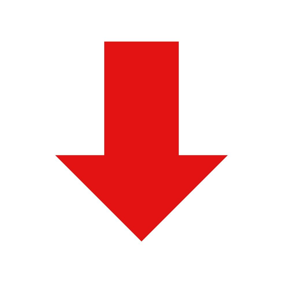 Arrow illustrated on white background vector