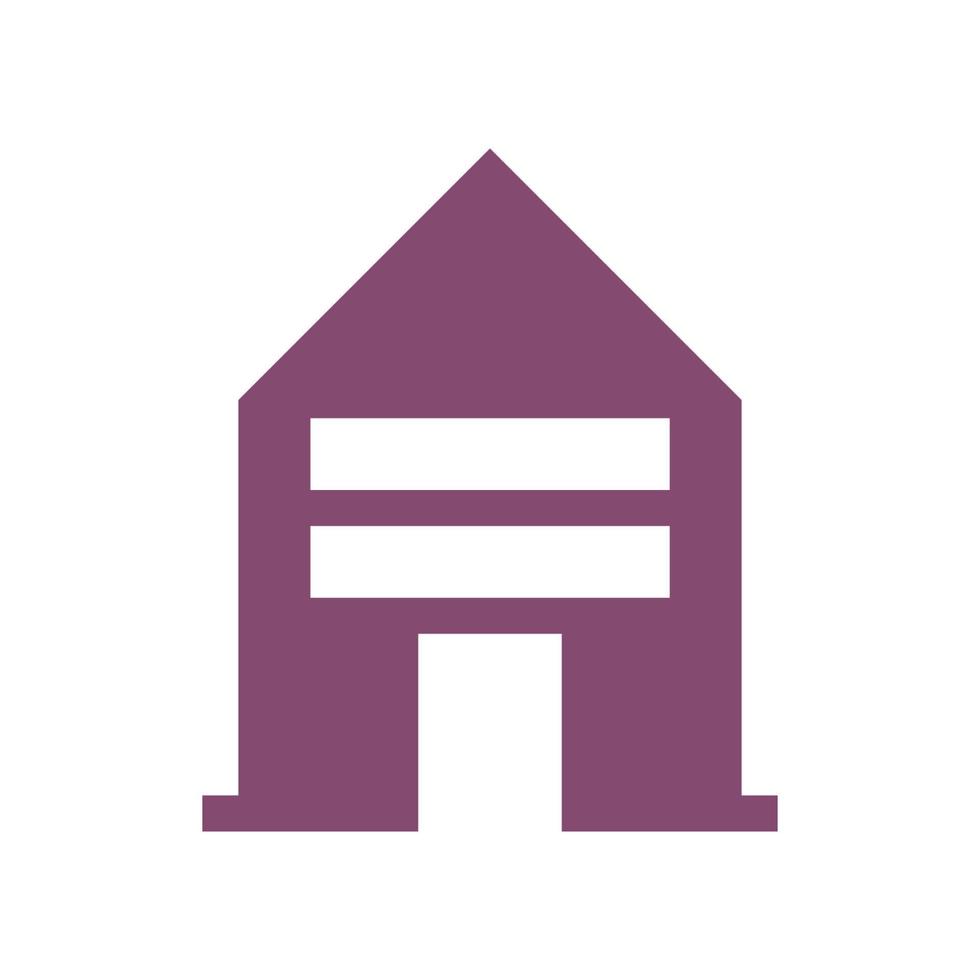 House illustrated on white background vector