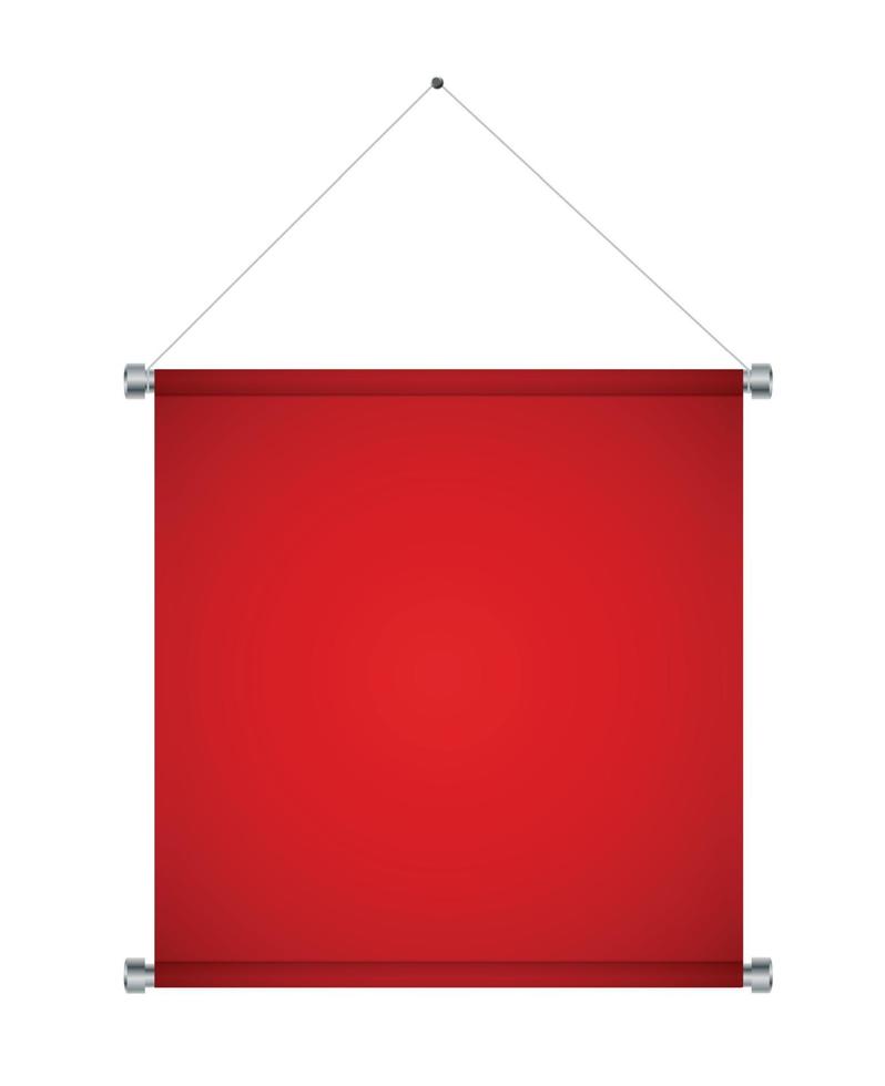 Textile Banners with Copy Space. Vector Illustration