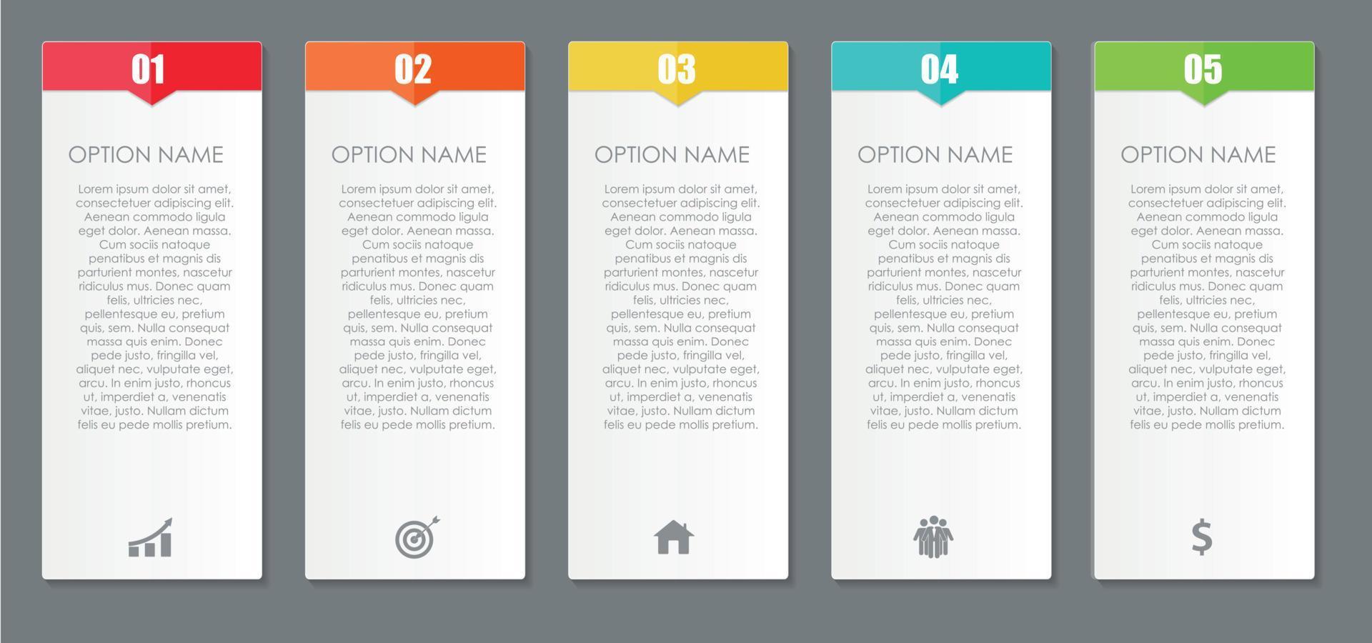 elementos de diseño infográfico para su ilustración de vector de negocio.