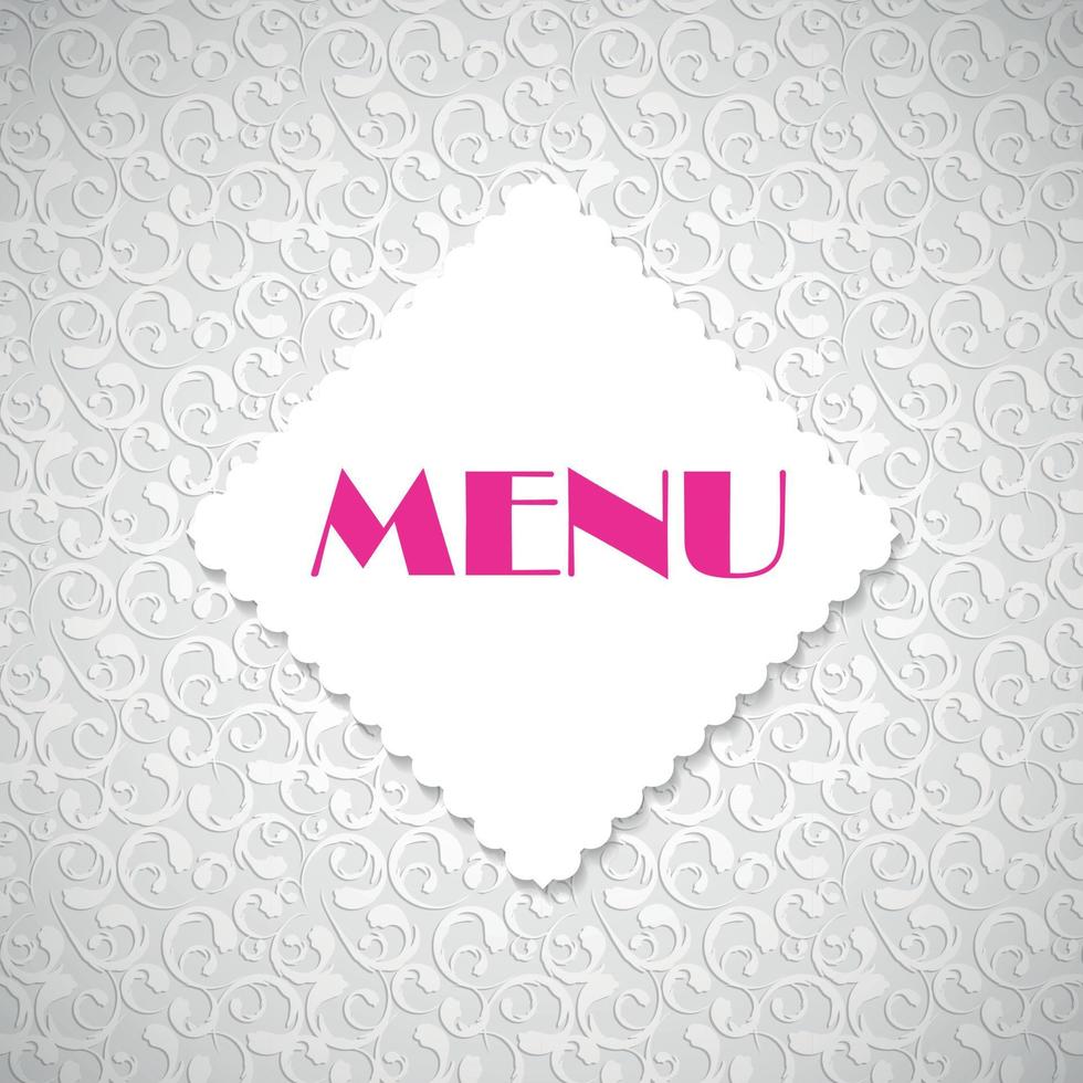 Restaurant Menu Template Vector Illustration