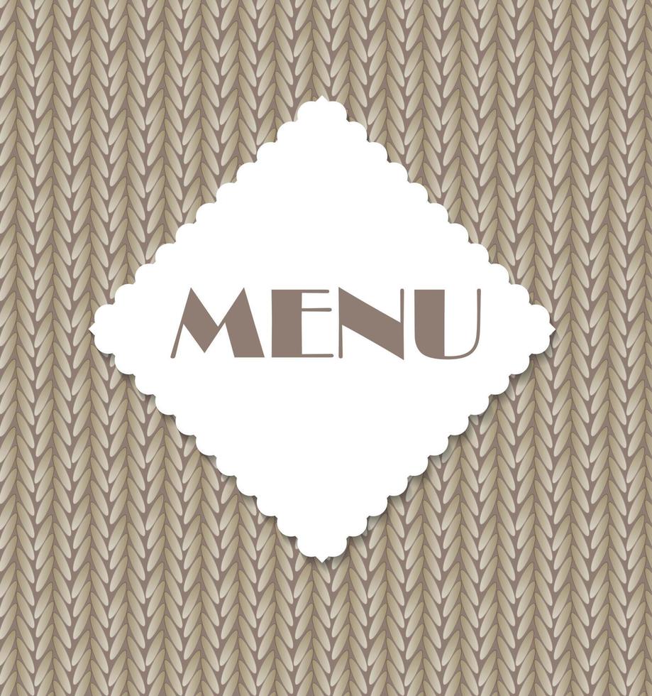Ilustración de vector de plantilla de menú de restaurante