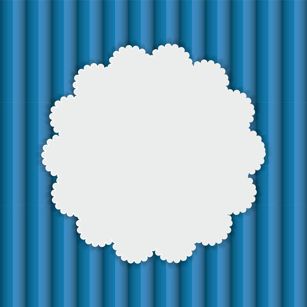 Frame in Paper Vintage Seamless Background. Vector Illustration.