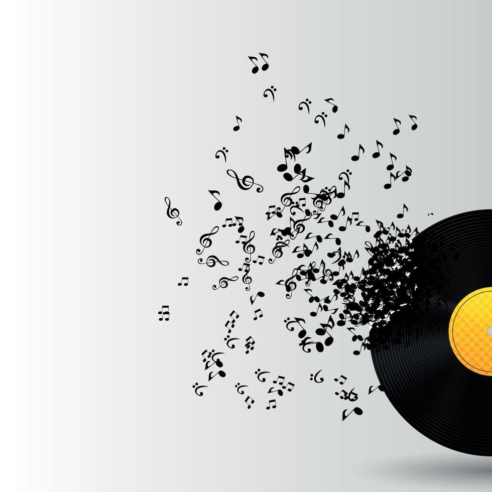 Abstract Music Background Vector Illustration for Your Design