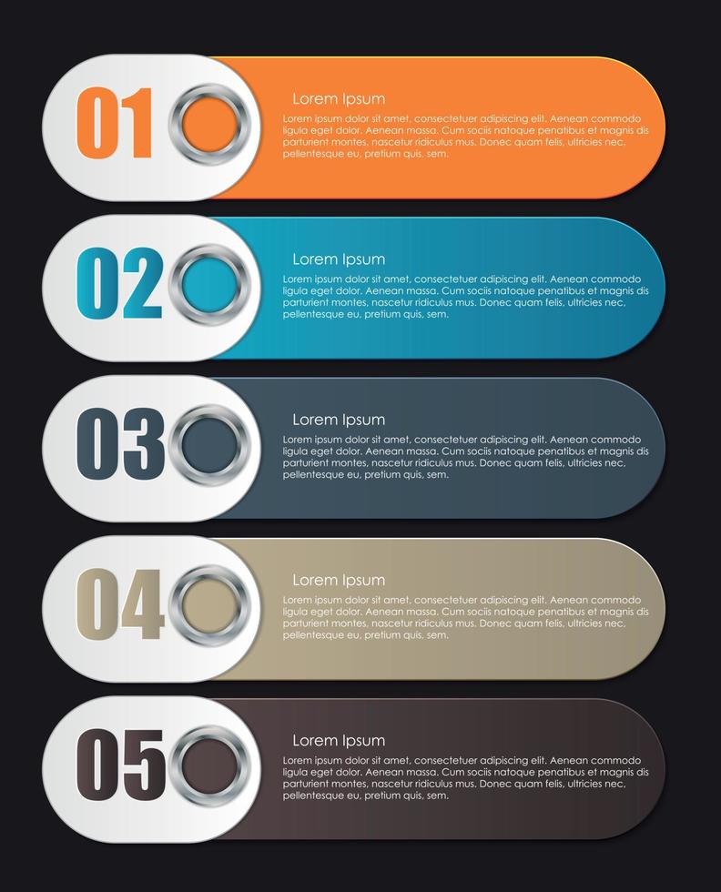 elementos de diseño infográfico para su ilustración de vector de negocio.