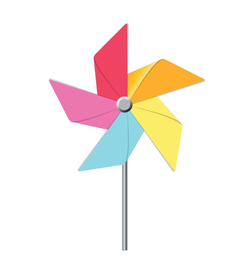 Windmill Toy Vector Illustration